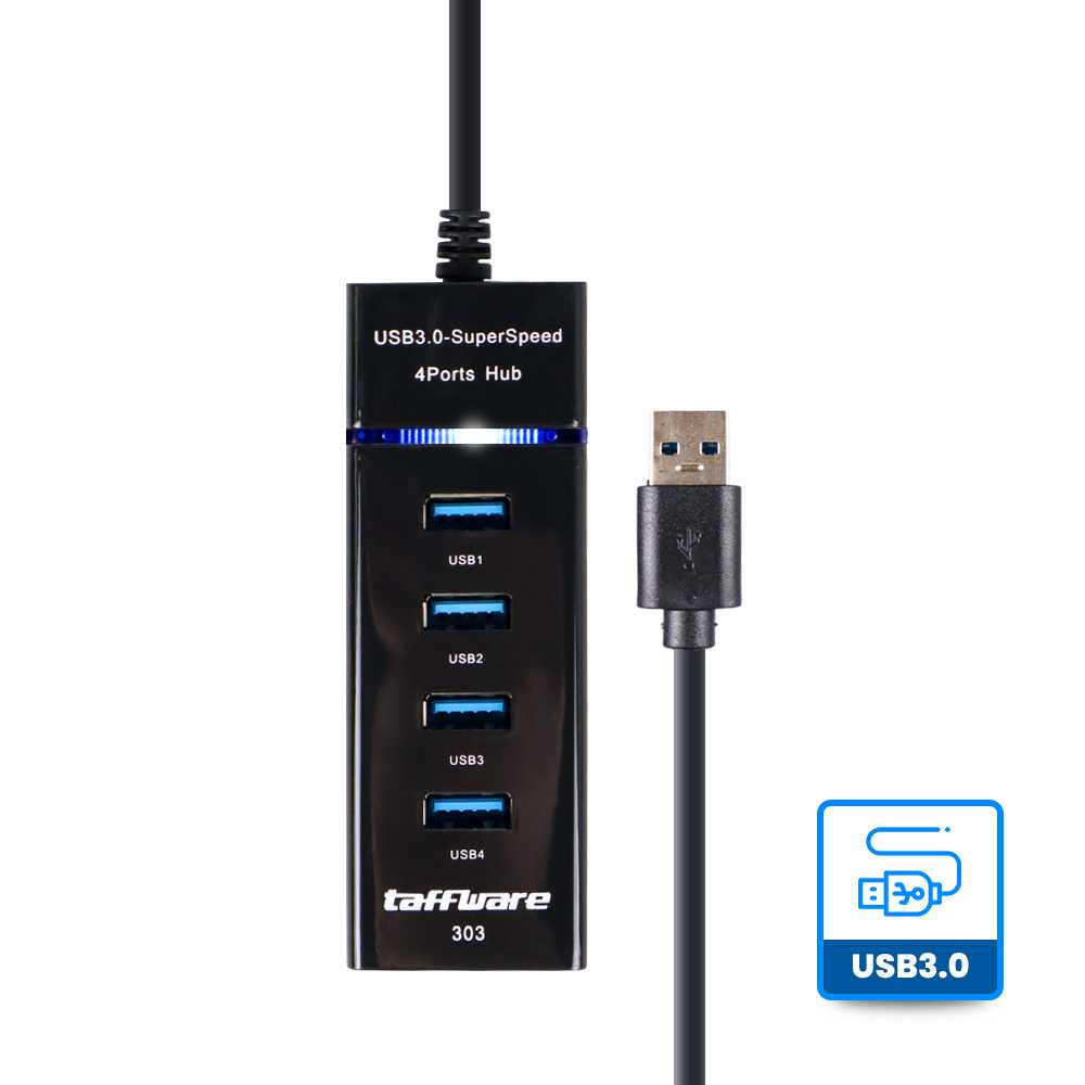 USB Hub 4 Port High Speed USB 3.0 Transfer Rate 5Gbps Plug and Play Adapter HUB Multifungsi Bisa Untuk Mouse Keyboard Bluetoth Dongle