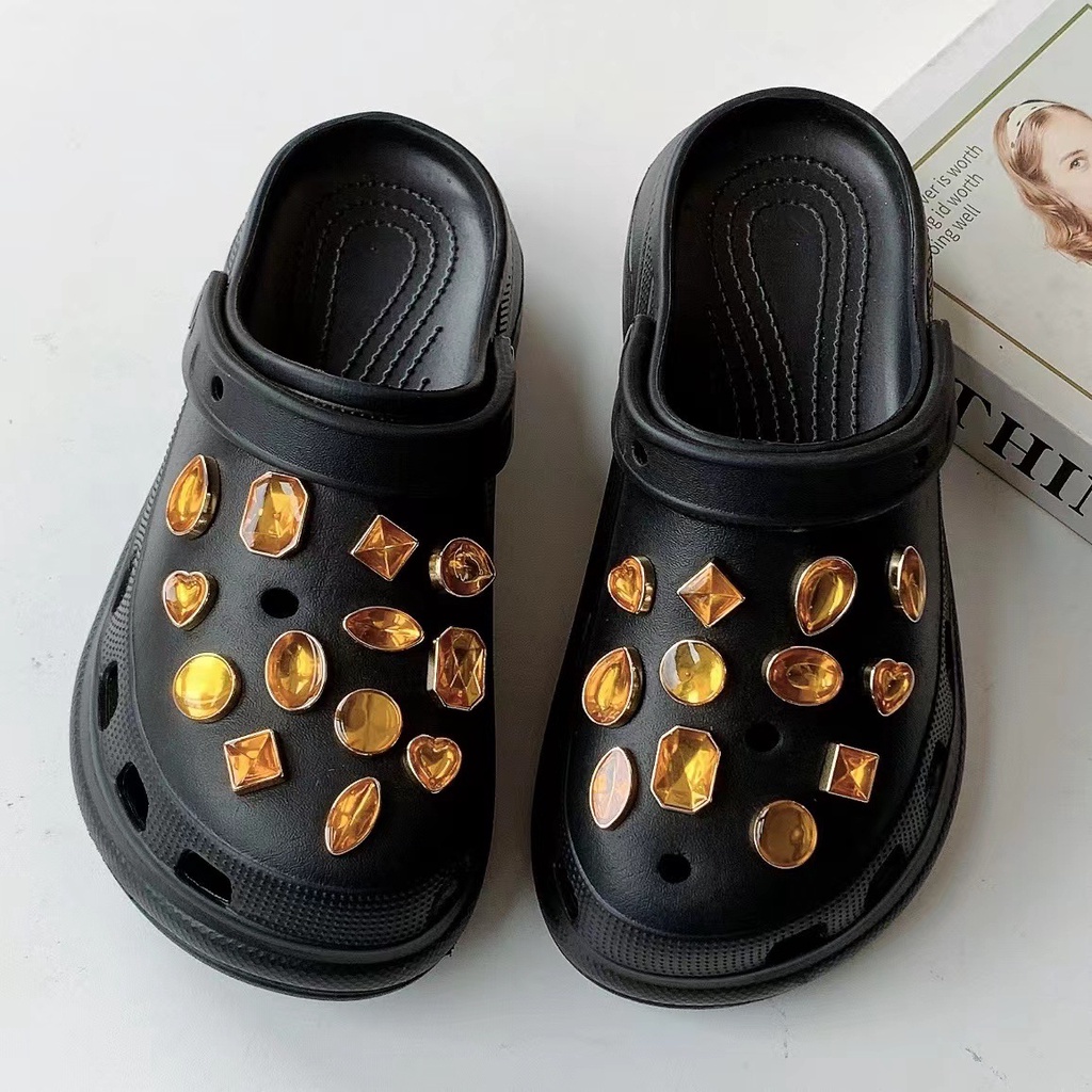 @shinydiy Charms Buckle Sepatu Desain Crocs Jibbitz Amber Ocean Crocs Untuk Dekorasi Pesta Anak Pria Dan Wanita【asesoris wanita】