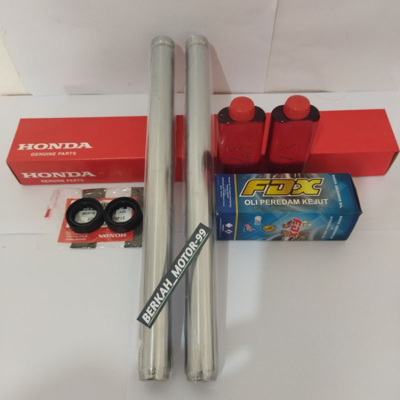 As Shock depan plus Oil dan seal Honda Beat fi.Beat pop.Sccopy fi.spacy fi(KZL)