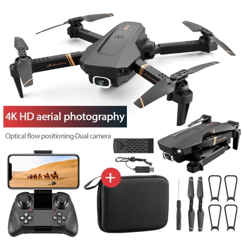 RICHIE Quadcopter Drone RC WiFi Dual Camera HD 4K 4DRC V4 WIFI FPV Drone WiFi live video FPV 4K/1080P HD Wide Angle Camera Foldable Altitude Hold Durable RC Quadcopter Portable V4 Rc Drone WiFi Fpv Drone Dual Camera Quadcopter 4k HD Wide Angle Camera 1080