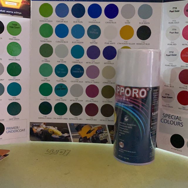 

Cat Semprot Sapporo Metalic Colours