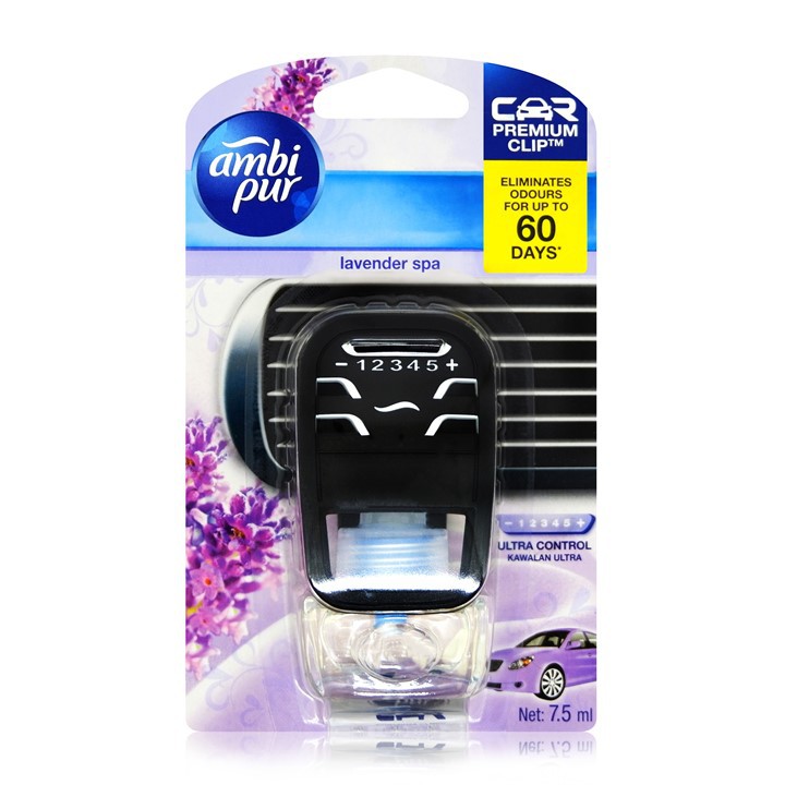 Pengharum Mobil Parfum Mobil Pewangi Ruangan Lavender Spa Starter Kit Ultra 7,5 ml