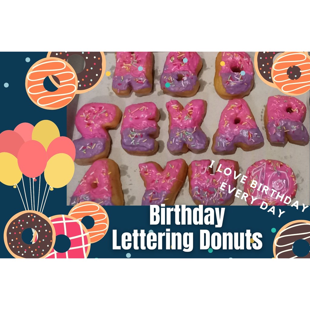 Donat / Donut / Donat Ultah / Donat Huruf / Donat Angka / ( Min Order 6 Pcs )