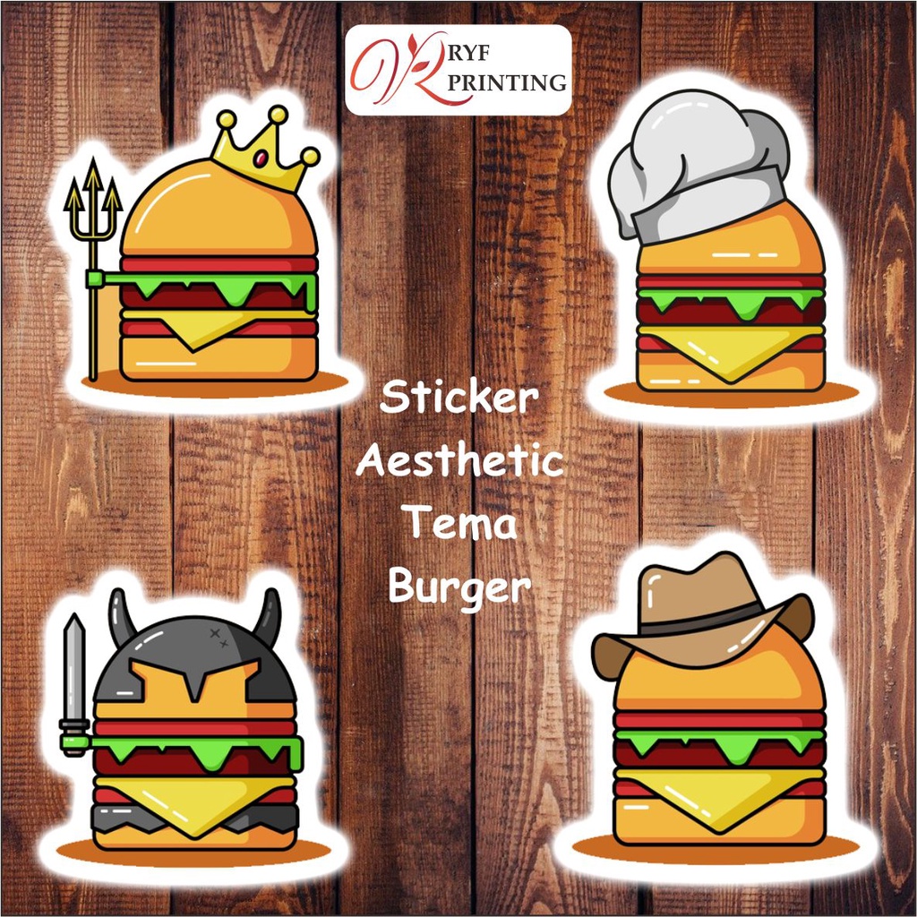 

STICKER AESTHETIC TEMA BURGER