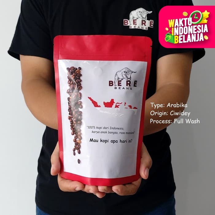 

Kopi Arabika Ciwidey Bandung 250 GRAM Bubuk / Biji Giling Coffee Bean - GILING HALUS