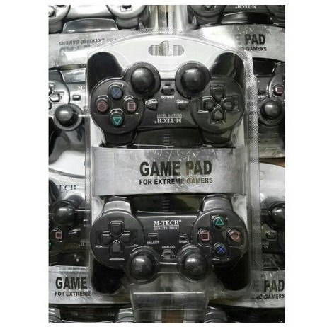 Game pad double hitam // Stik pc double hitam // stik pc getar kwalitas super joystick gamepad