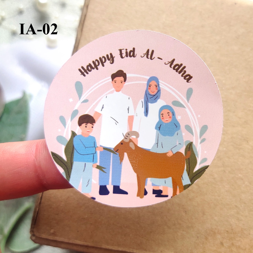 

STICKER STIKER EID AL ADHA HARI RAYA IDUL ADHA BARU GIFT WISHES isi 12pcs - size 5cm Packing - label