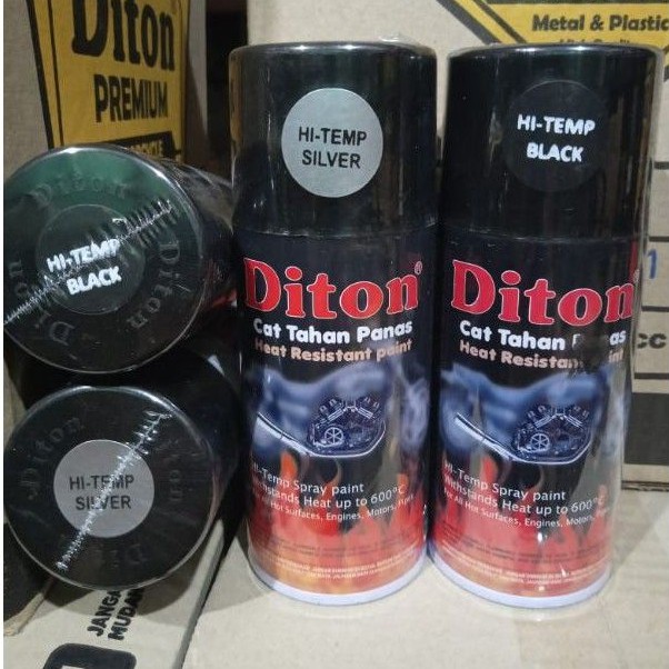 Jual Pilok Cat Diton Anti Panas Hitam And Silver Hi Temp 150cctahan Panas Anti Panas Cat 5299