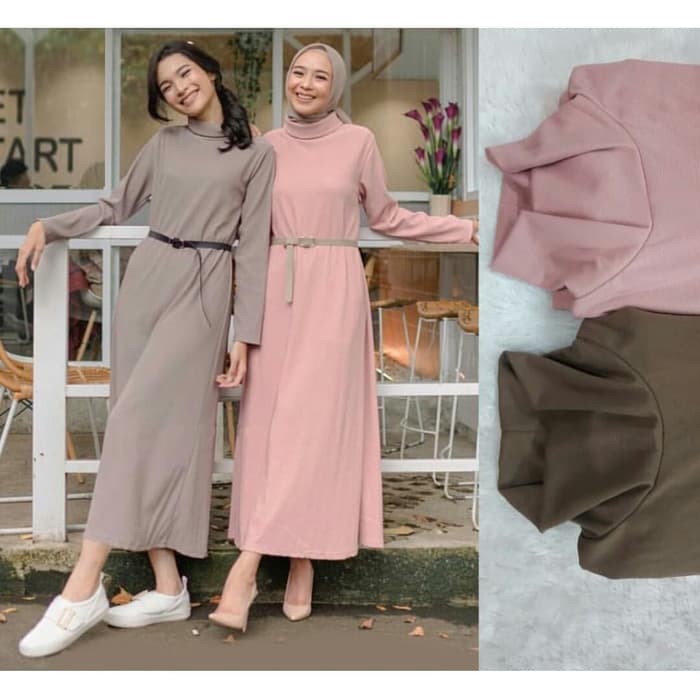 ✨ Promo Tunik Muslim Remaja✨ Tunik + Celana Ori By Ninos Design  GZ334 [ Twins Sw] Wanita Soltice D