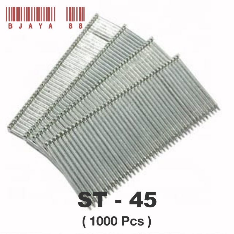 

PAKU BETON STAPLES TEMBAK REFILL NAIL NAILER GUN 45mm ST45 (1000 Pcs)