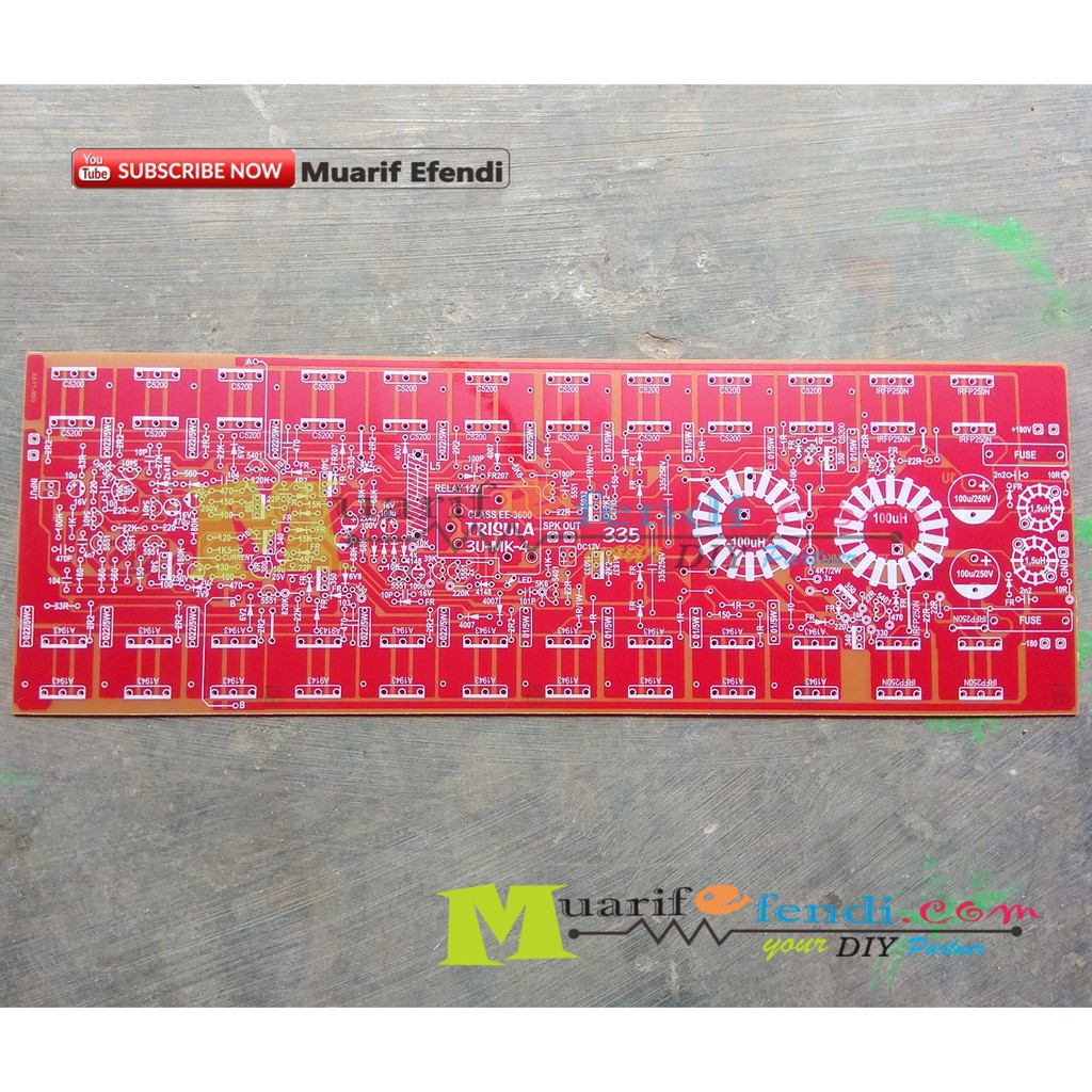 PCB Power Amplifier EEENGINE Class HD 3600 watt plus protector 335 3U 30cm