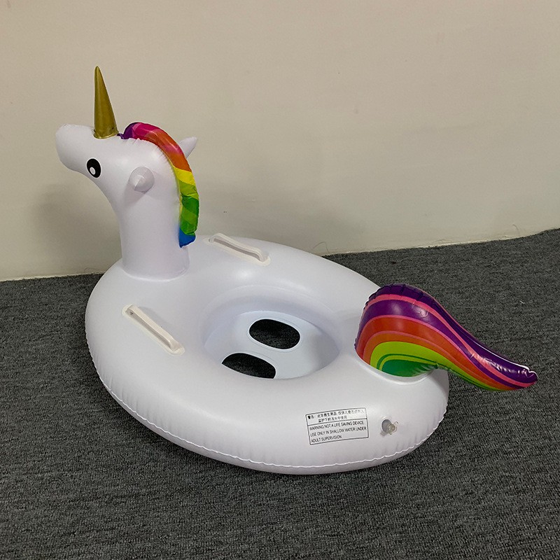 BAN PELAMPUNG KOLAM RENANG ANAK DENGAN PEGANGAN MOTIF UNICORN LUCU