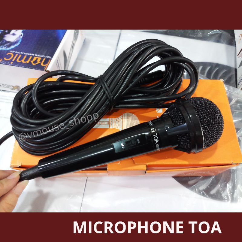 MIKROFON TOA ZM 260 - MIC TOA ZM 260 - MIK TOA KABEL 7 METER - MIC BERKABEL MIK KABEL PENGERAS SUARA