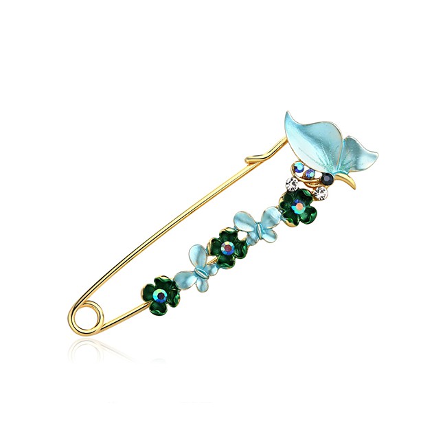 LRC Bross Fashion Flower Shape Decorated Brooch F24293