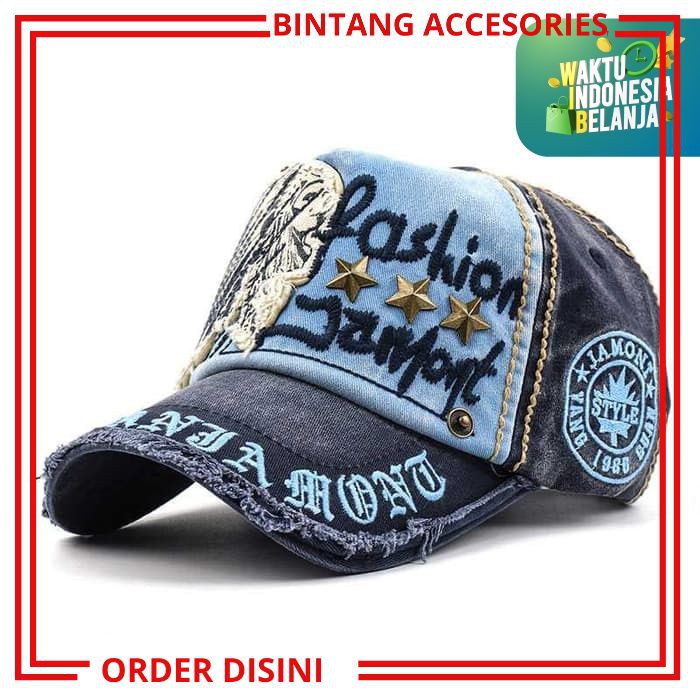 W986 TOPI SNAPBACK PRIA SOBEK VINTAGE TOPI KEREN MURAH PASHION PRIA