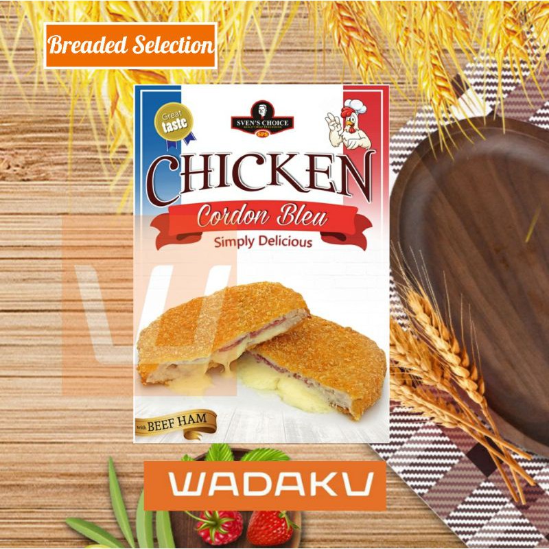 

SVEN'S CHOICE CHICKEN CORDON BLEU BEEF HAM AND CHEESE 200G