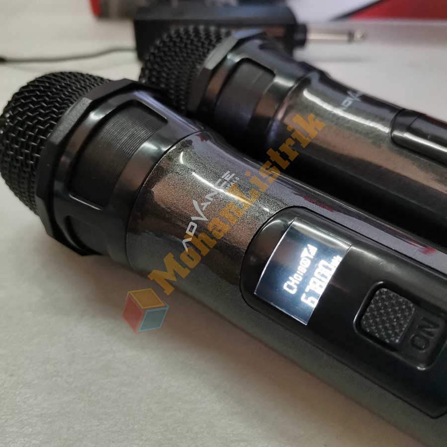 Mic Wireless Microphone Nirkabel Advance Mic201 Meeting Karaoke - 2pcs