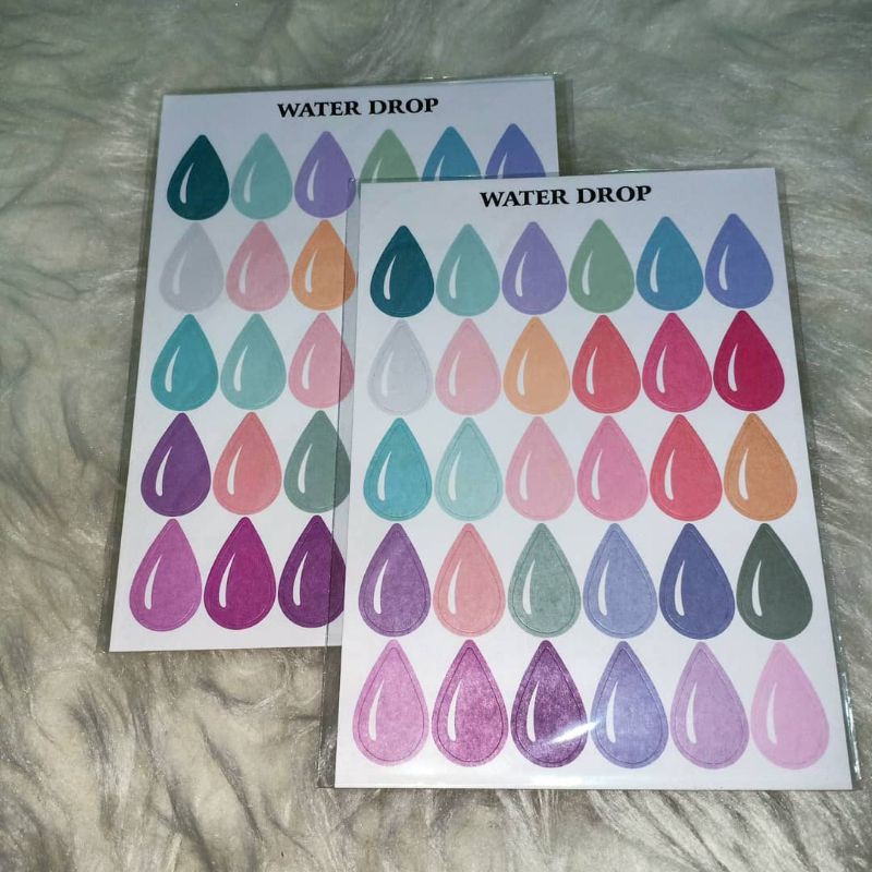 

Sticker Deco Hias Untuk Journal/ Scrapbook - Motif Water Drop