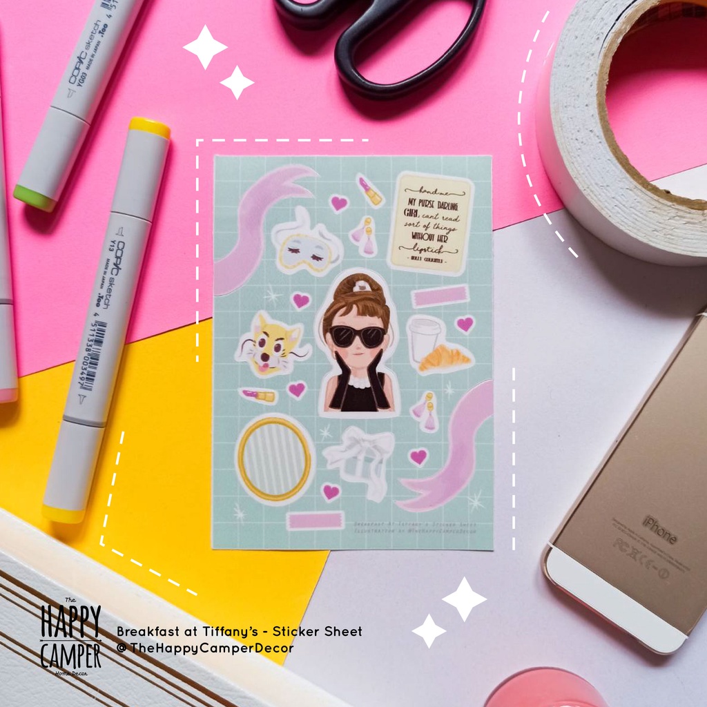 

Breakfast at Tifanny's - sticker sheet / stiker lembaran / stiker jurnal