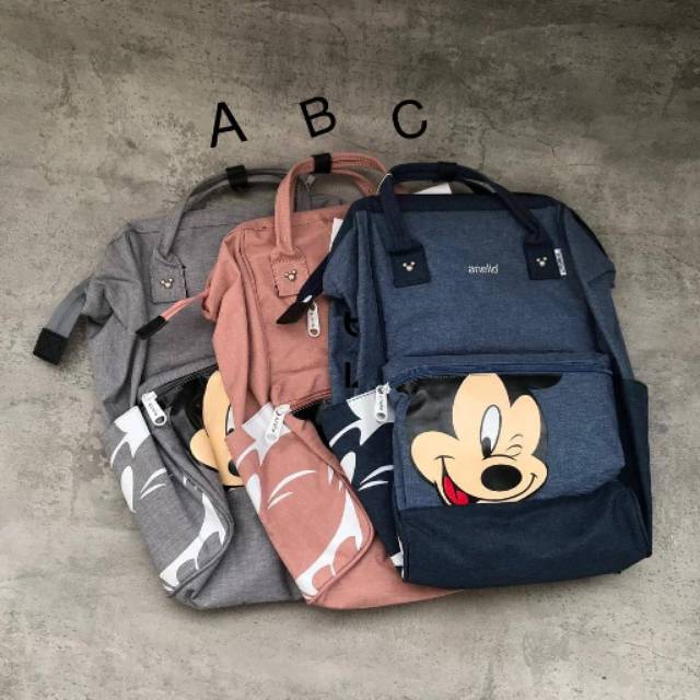 Tas ransel ANELLO Reg Mickey Backpack ori jepang