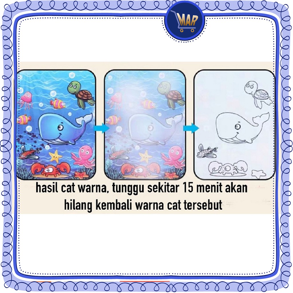 buku mewarnai magic color book buku gambar anak