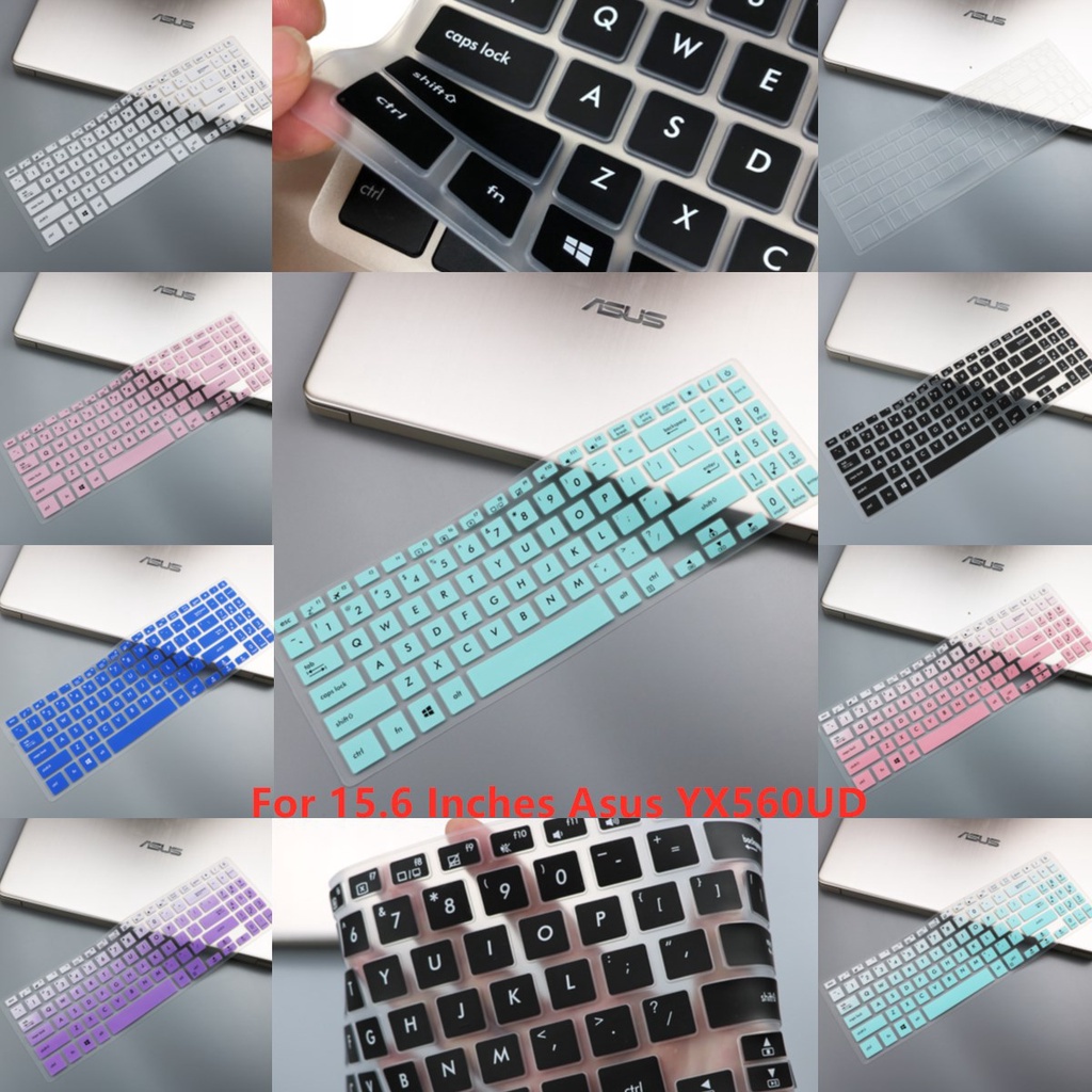 For 15.6 Inches Asus YX560UD Soft Ultra-thin Silicone Laptop Keyboard Cover Protector