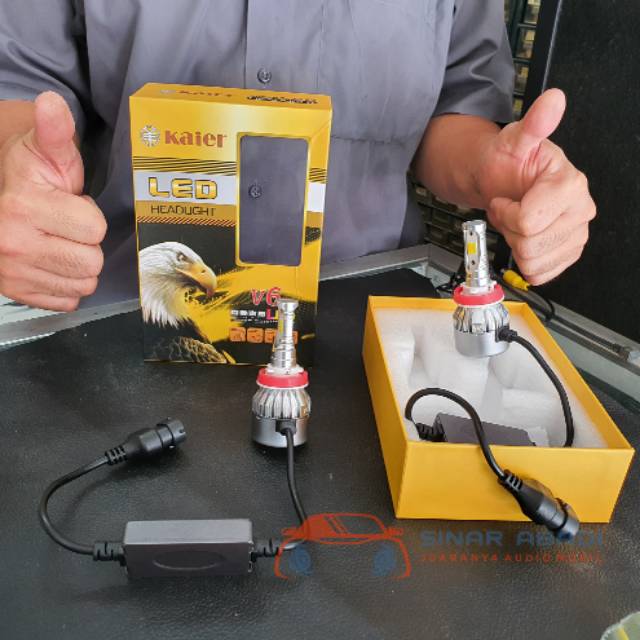 LAMPU LED FOGLAMP 3 WARNA H11 HB3 HB4 3000K 4500K 6000K