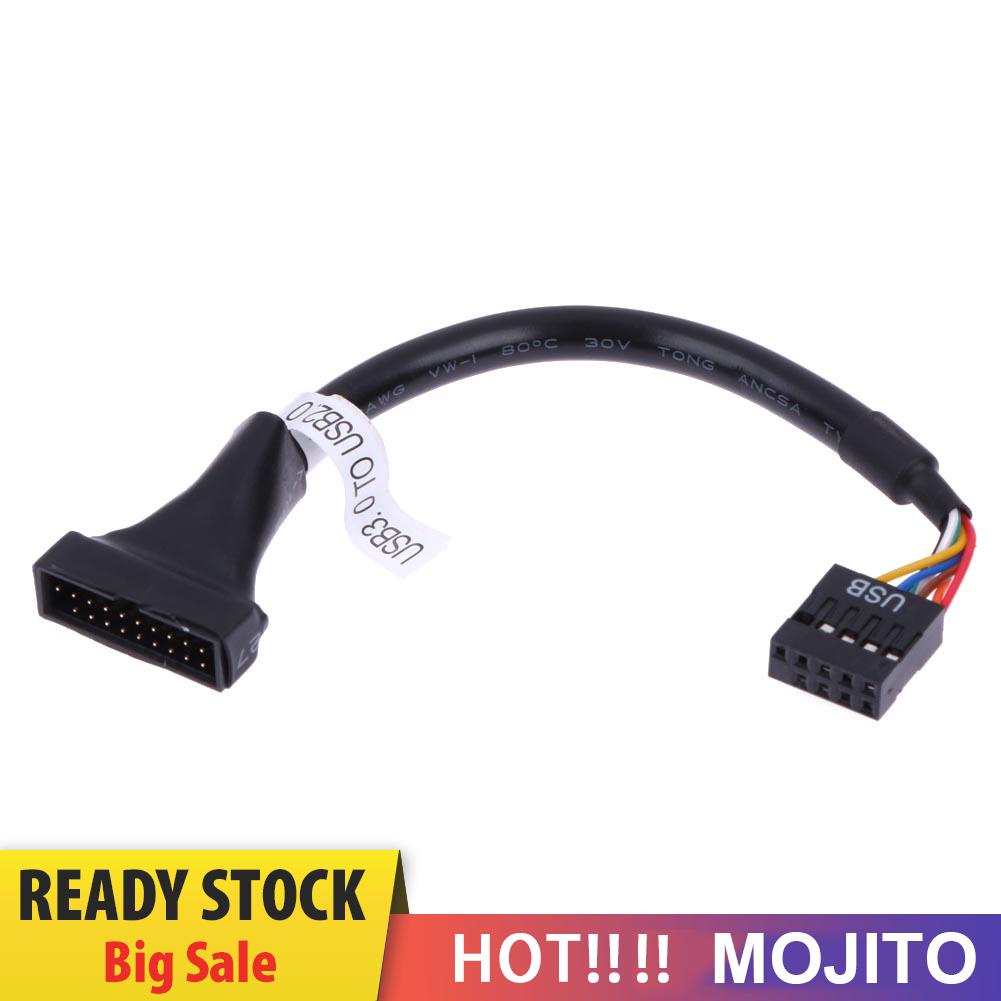 Kabel Usb 3.0 20 Pin Male Ke Usb 2.0 9 Pin Female Untuk Motherboard