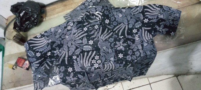 Size M L Xl Xxl 3xl 4xl 5xl Bswart Batik Hrb026 Kenongo Hem Pendek Padi Pekalongan M L Xl Batik Pria