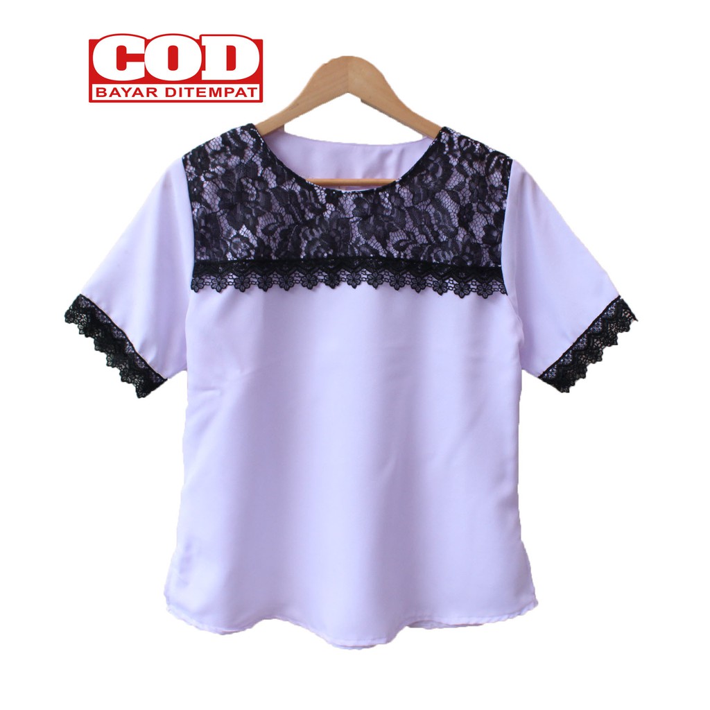 Rael Pict - Atasan wanita / blouse wanita / blouse jumbo Latih Size M L / XXL-8