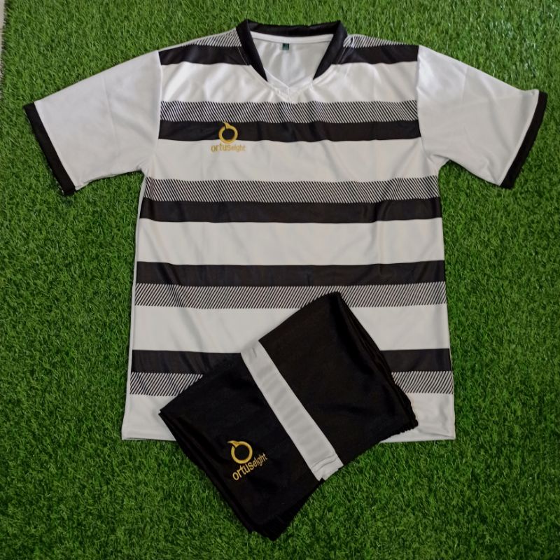 New Baju Bola ortus Stelan Jersey Futsal Jersey Sepakbola Ortuseight New Kuning Hitam