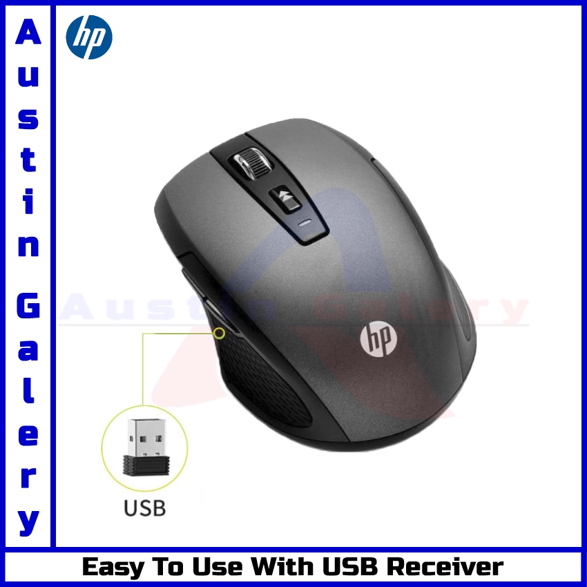 Mouse Wireless HP S9000 1600DPI Mouse Wireless 2.4G Untuk PC Laptop Komputer