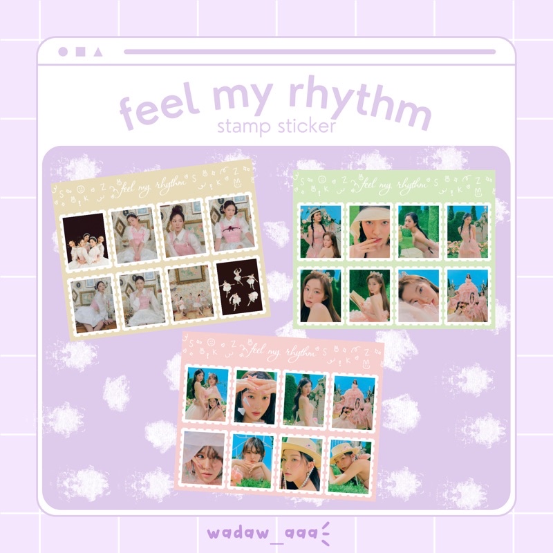 Stiker Stamp Red Velvet Feel My Rhythm Reveluv Kpop Gift Deco Kado Hadiah Murah Pc Perangko Sticker