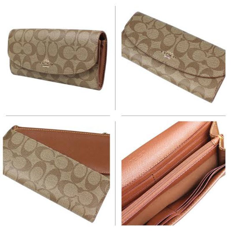 Coach Long Wallet Envelope For Women (C52601)