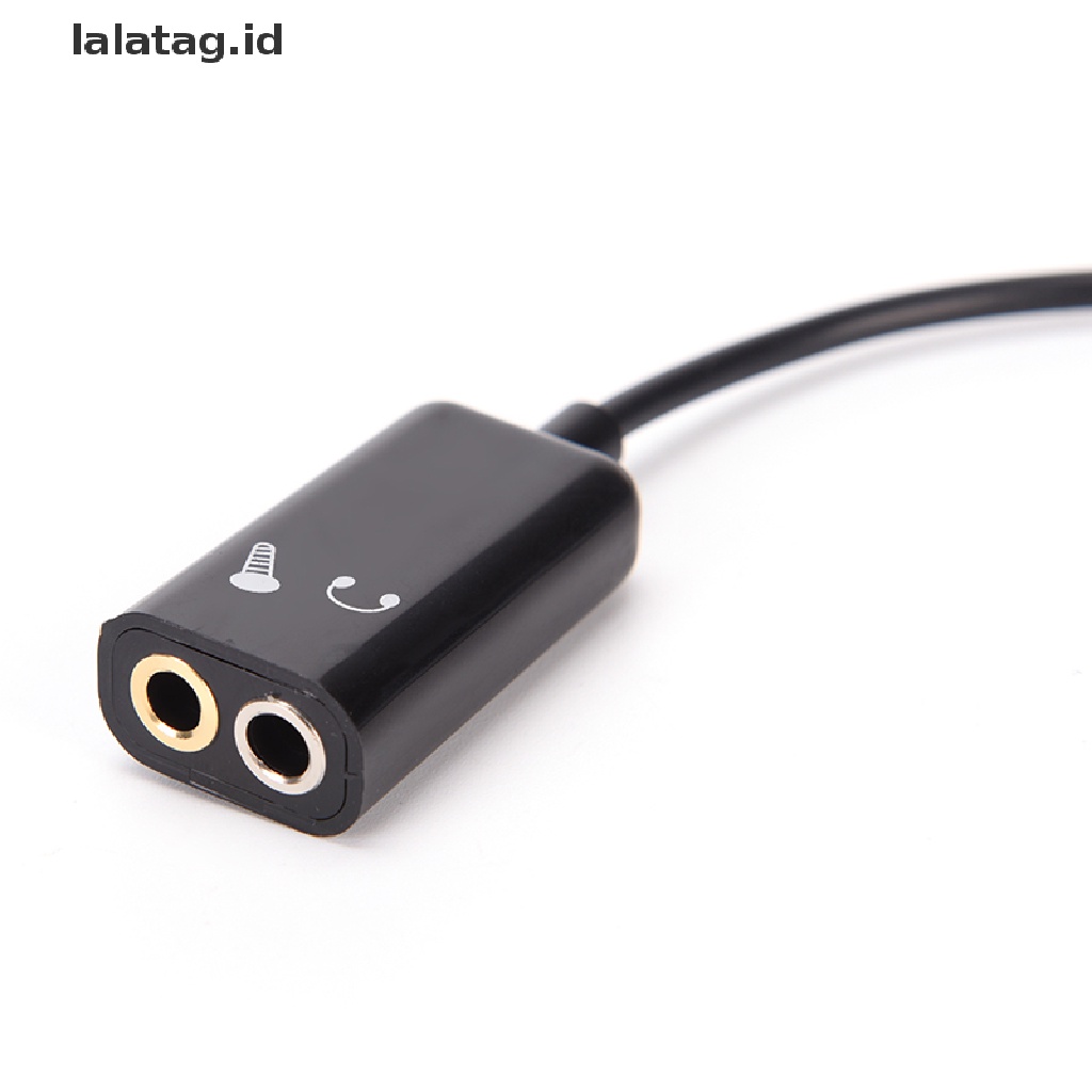 (Flyag) Adaptor Splitter jack Audio 3.5mm Bentuk Y Untuk Headphone / Mic