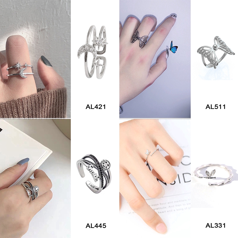 Punk Ring Fashion Personality Stereoscopic Opening Adjustable Ring Jewelry