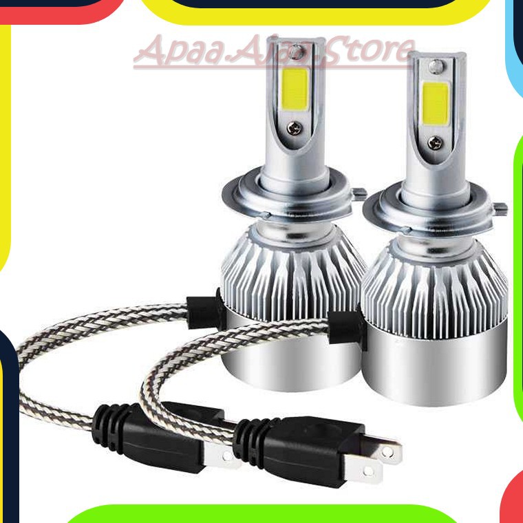 Bayar Ditempat Lampu Mobil Headlight LED H7 COB 2 PCS - C6