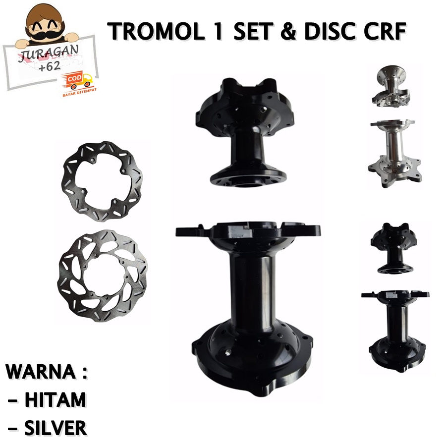 TROMOL HONDA CRF 150 DEPAN BELAKANG REM DISC HOLE 36 CAKRAM SUPERMOTO