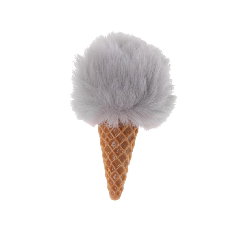 Mary Hiasan Es Krim Bahan Bulu Mink Imitasi Handmade Untuk Properti Foto Bayi Newborn