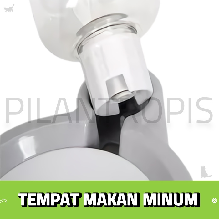 PET DISPENSER MINUM KUCING ANJING WADAH TEMPAT MAKAN MINUM KUCING ANJING STAINLESS MURAH