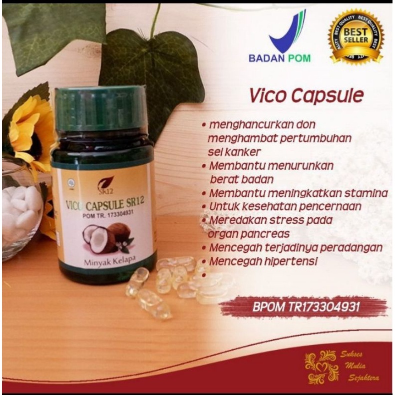 Imun Booster VICO ( VIRGIN COCONUT OIL ) SR12 /VICO/ MINYAK KELAPA MURNI