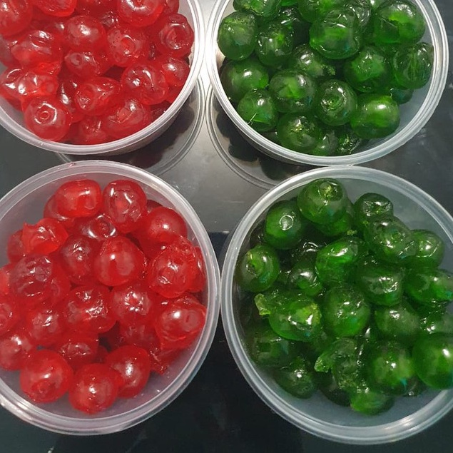 

250Gram Buah Ceri / Cherry Fruit Merah & Hijau
