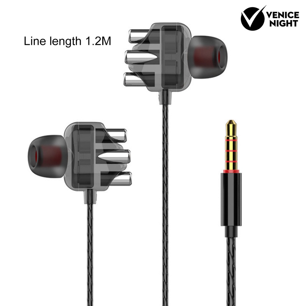 (VNEP) (Berkabel) Earphone In Ear Desain Ergonomis Dengan Mic