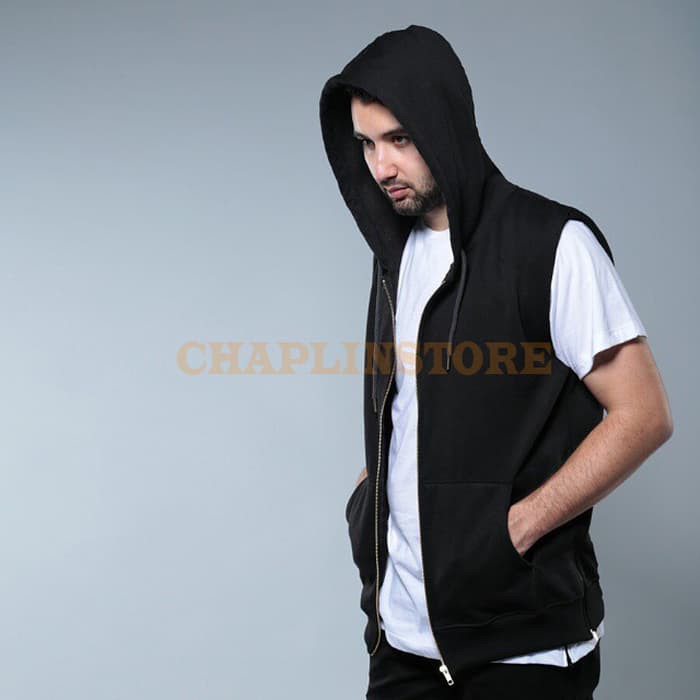 Sweater Pria Round Neck Lengan Panjang Motif Bordi fashion N5J5 Rompi / Vest Zipper Polos '