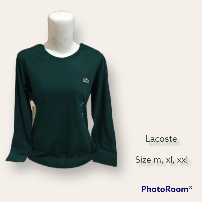 kaos lacoste panjang / kaos cewek lacoste