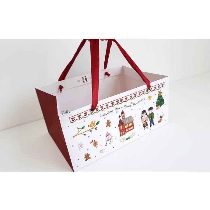 

(Paperbag-Merry And Bright) Paperbag Untuk Dus Nastar Sekat Natal Sale!!!R33E