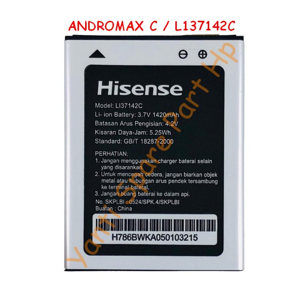 Baterai Smartfren Andromax C L137142C Orignal New