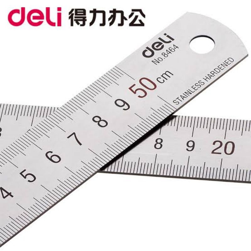 

Penggaris Deli besi stainless steel 50 Cm