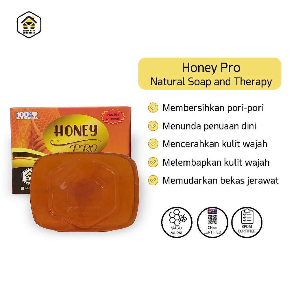 Sabun Madu | Sabun Herbal | Sabun Muka Pria Pemutih Pembersih Wajah | Sabun Madu Khusus Wajah  | Sabun Propolis | HONEY SOAP Sabun Jerawat Dan Bekas Jerawat | Sabun Pelembab Kulit Kering | Sabun Organik Sabun Batangan