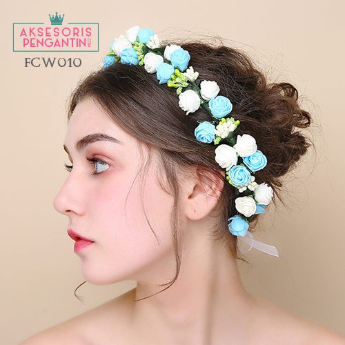 [READY STOK] FLOWER CROWN WEDDING AKSESORIS PENGANTIN MAHKOTA BUNGA FCW010